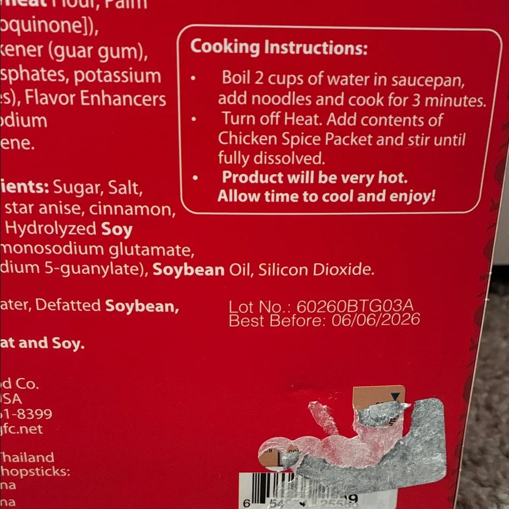 Ramen Gift Set with Red and White Bowl